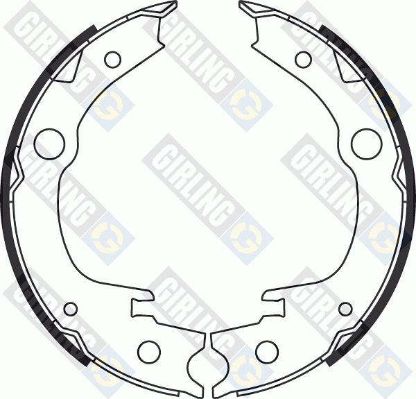 Brake Shoe Set, parking brake (5187099)