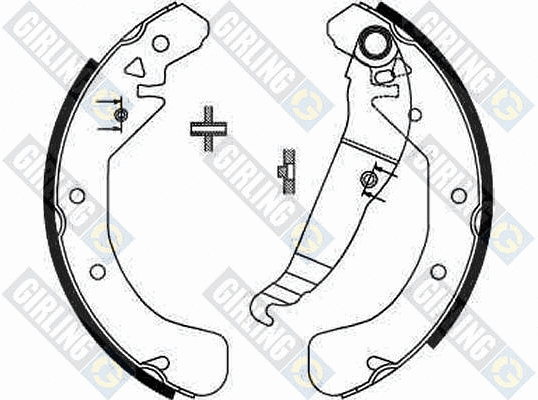Brake Shoe Set (5186371)