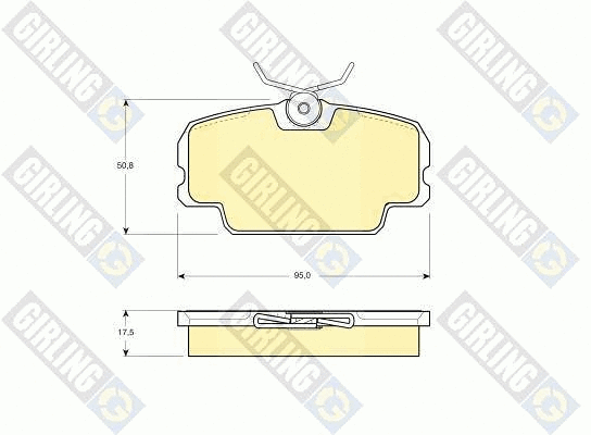 Brake Pad Set, disc brake (6104341)