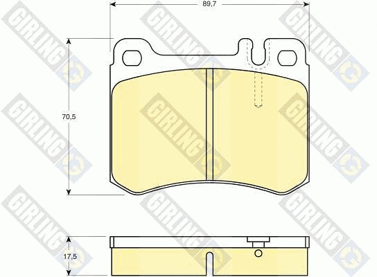 Brake Pad Set, disc brake (6109292)