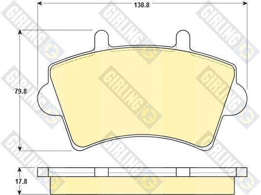 Brake Pad Set, disc brake (6114424)