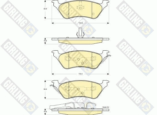 Brake Pad Set, disc brake (6141305)