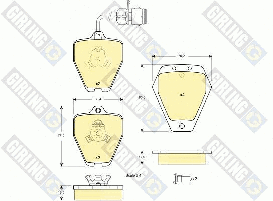 Brake Pad Set, disc brake (6113291)