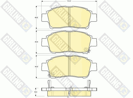 Brake Pad Set, disc brake (6132189)
