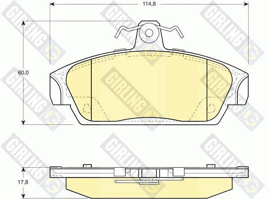 Brake Pad Set, disc brake (6108591)