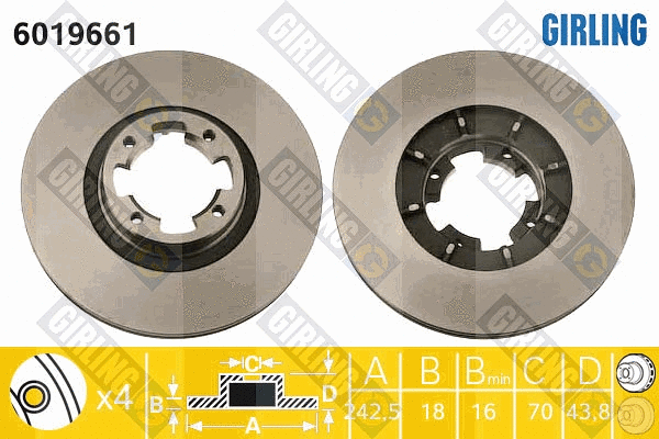 Brake Disc (6019661)