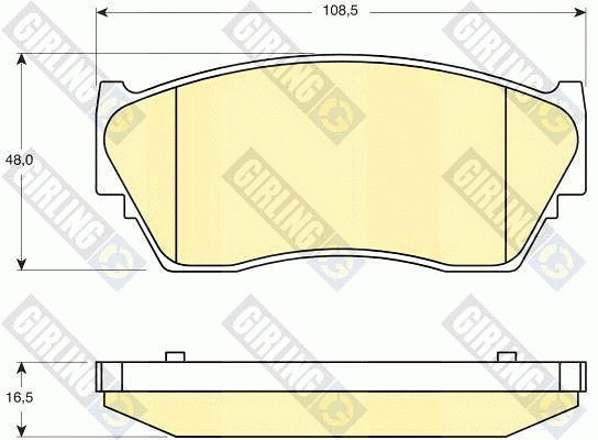 Brake Pad Set, disc brake (6111709)
