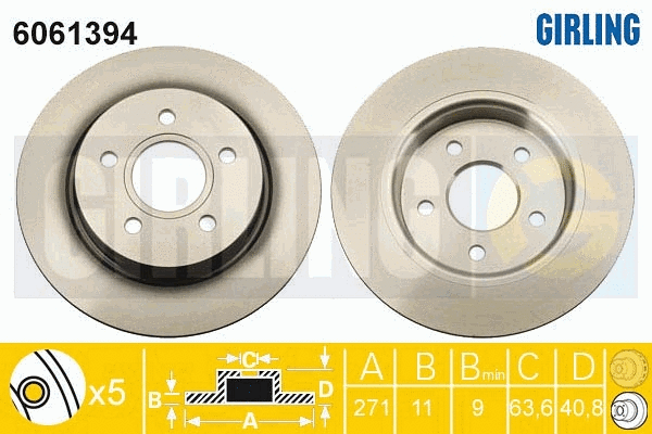 Brake Disc (6061394)