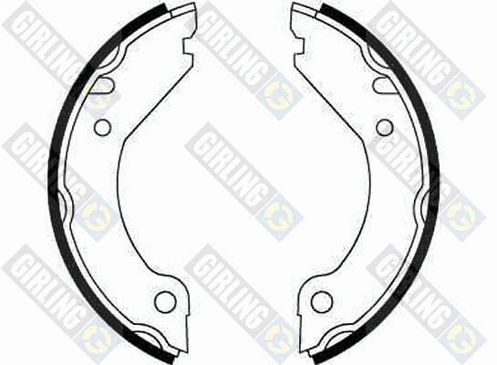 Brake Shoe Set, parking brake (5182041)