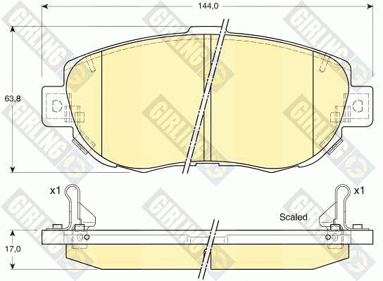 Brake Pad Set, disc brake (6132359)