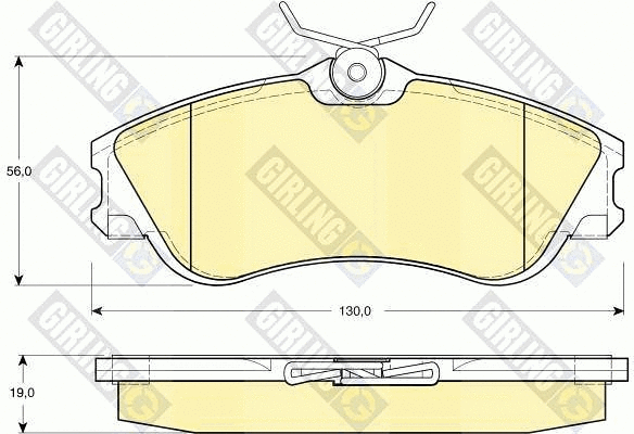 Brake Pad Set, disc brake (6112951)