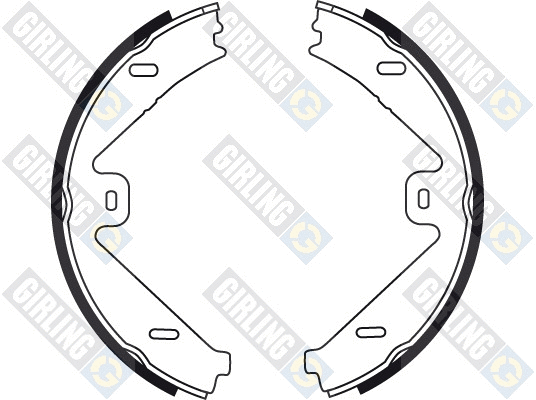 Brake Shoe Set, parking brake