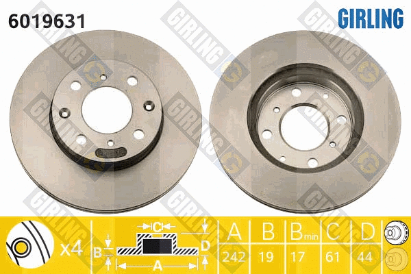 Brake Disc (6019631)