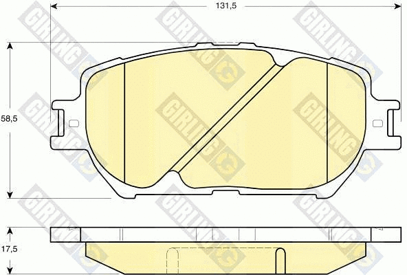 Brake Pad Set, disc brake (6133149)