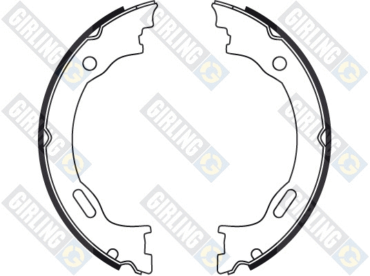 Brake Shoe Set, parking brake