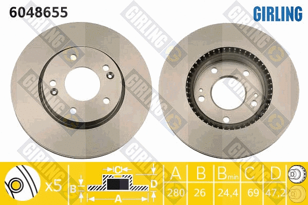 Brake Disc (6048655)