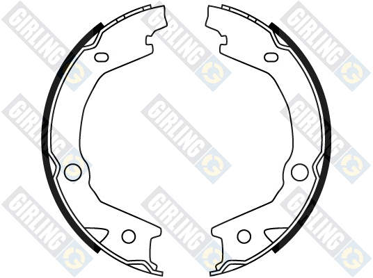 Brake Shoe Set, parking brake