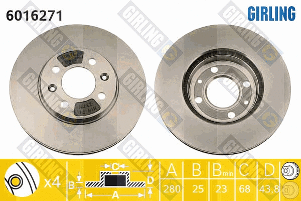 Brake Disc (6016271)