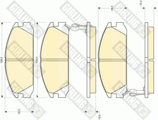 Brake Pad Set, disc brake (6109259)