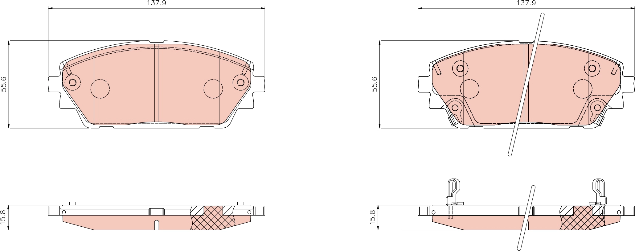 Brake Pad Set, disc brake (6183179-1)