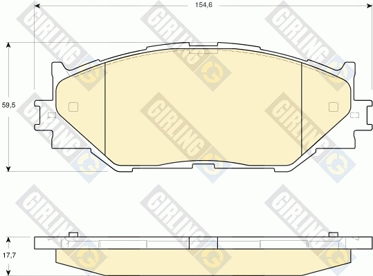 Brake Pad Set, disc brake (6134109)