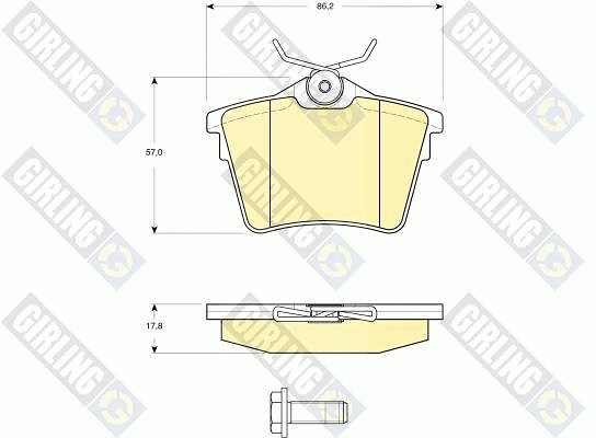 Brake Kit, disc brake (6411451)