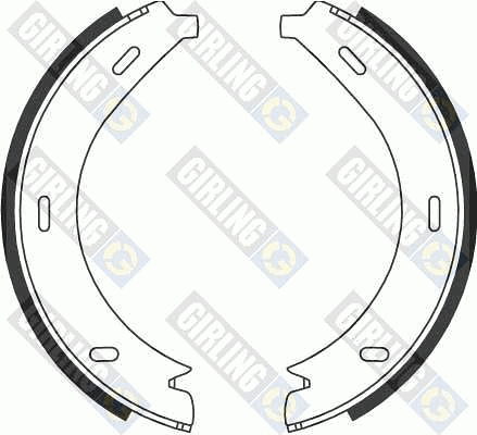 Brake Shoe Set, parking brake (5186884)
