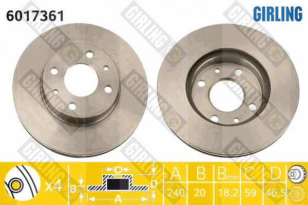 Brake Disc (6017361)