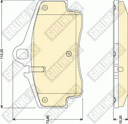 Brake Pad Set, disc brake (6117579)