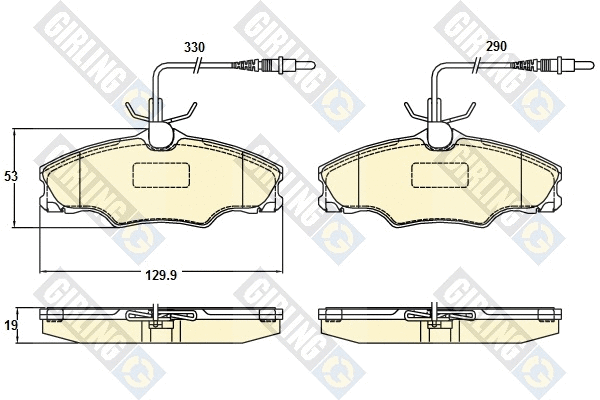 Brake Pad Set, disc brake (6120641)