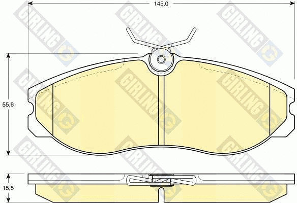 Brake Pad Set, disc brake (6111131)