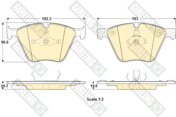 Brake Pad Set, disc brake (6119152)