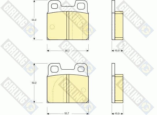 Brake Pad Set, disc brake (6101442)