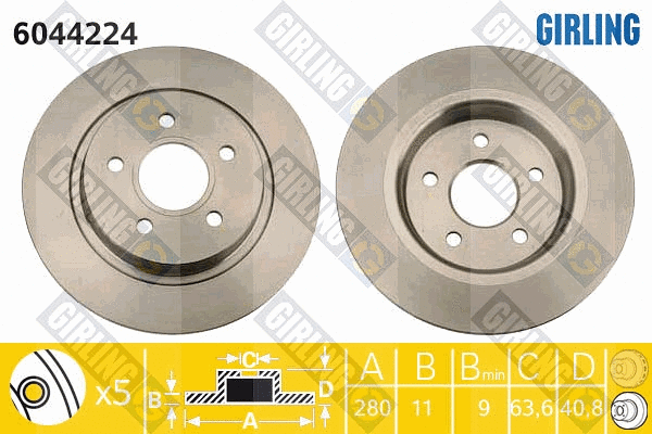 Brake Disc (6044224)