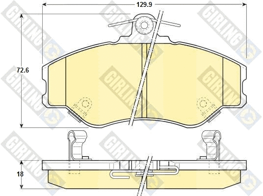 Brake Pad Set, disc brake (6130891)