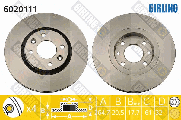 Brake Disc (6020111)