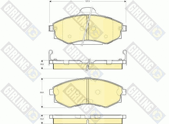 Brake Pad Set, disc brake (6132599)