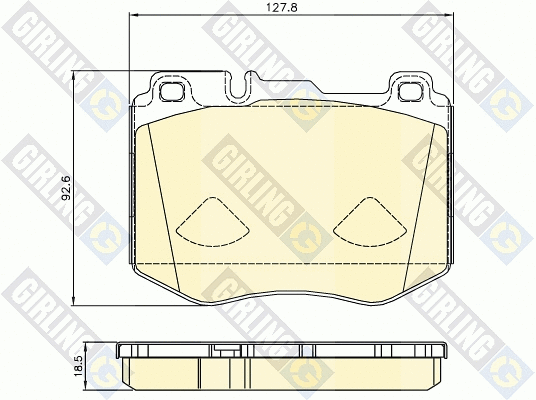 Brake Pad Set, disc brake (6120815)