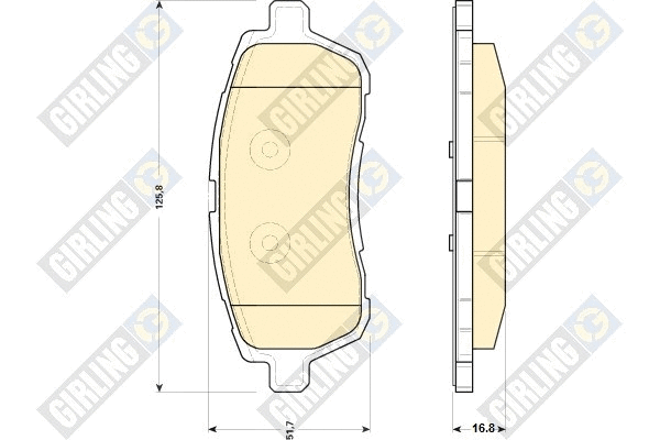 Brake Pad Set, disc brake (6118939)