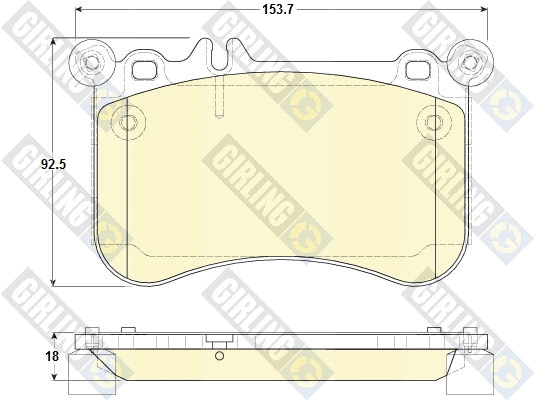 Brake Pad Set, disc brake (6119725)