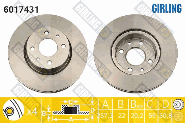 Brake Disc (6017431)