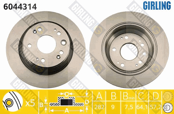 Brake Disc (6044314)