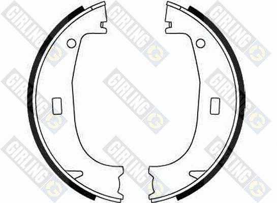 Brake Shoe Set, parking brake (5185942)