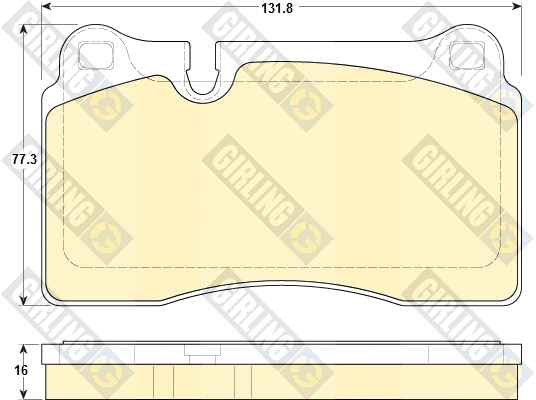 Brake Pad Set, disc brake (6119129)