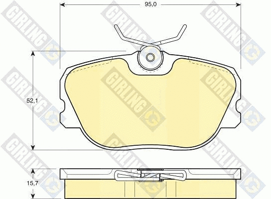 Brake Pad Set, disc brake (6104931)