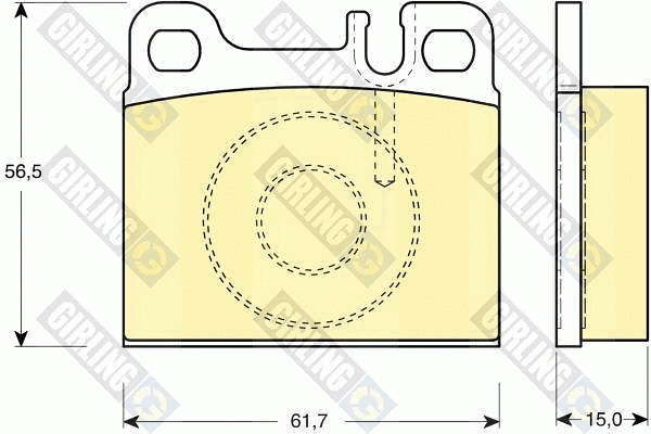 Brake Pad Set, disc brake (6113312)