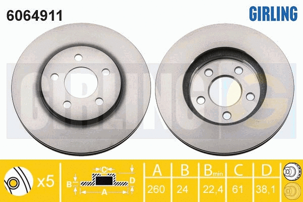 Brake Disc (6064911)