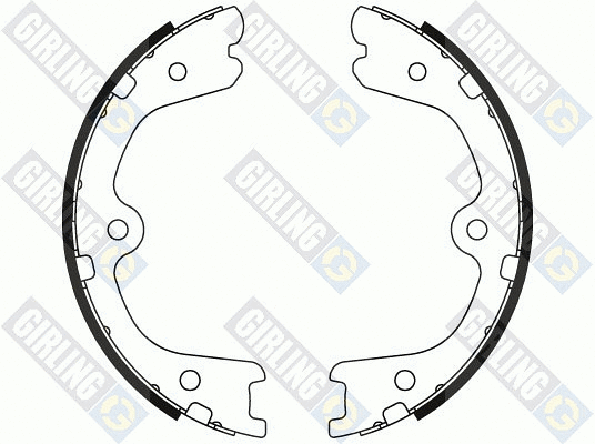 Brake Shoe Set, parking brake (5187919)