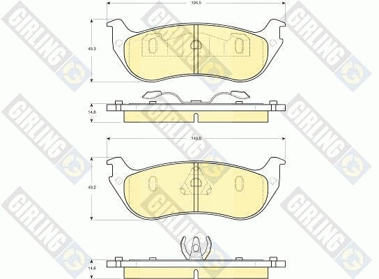 Brake Pad Set, disc brake (6141325)