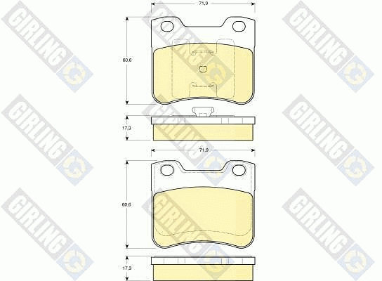 Brake Pad Set, disc brake (6112792)
